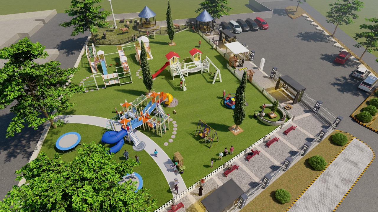 Tampilan Play Ground yang akan dibangun di Rumah Dinas Bupati Rejang Lebong