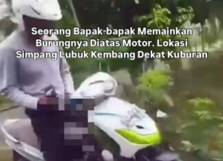 Viral di Medsos, Pengendara Mio Putih di Rejang Lebong Mainkan Alat Kelamin di Tempat Umum