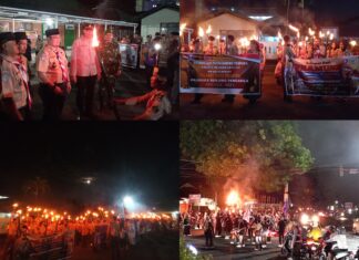 Ratusan Obor Menyala Terangi ‘Kota Sejuk Sejuta Cerita’ Rejang Lebong